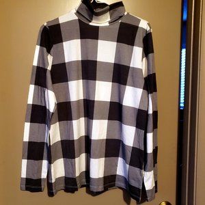 LANDS' END - WOMENS LONG SLEEVE SHAPED FIT TURTLENECK - SIZE LARGE
